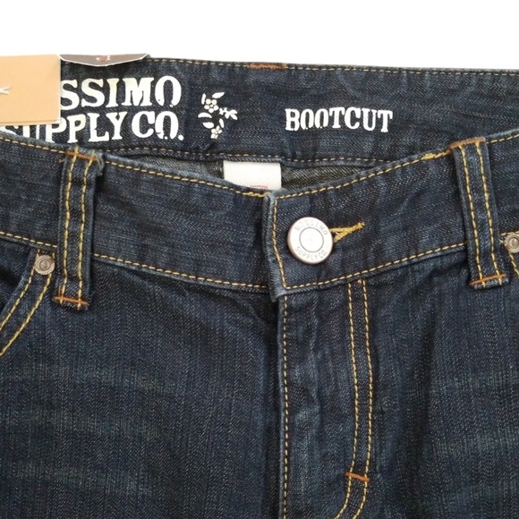 Mossimo Supply Co. Women's Lowest Waist Straight Bootcut Jeans Size 11 Short NEW - Picture 3 of 12
